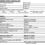 A portion of the annual inspection checklist from Vans