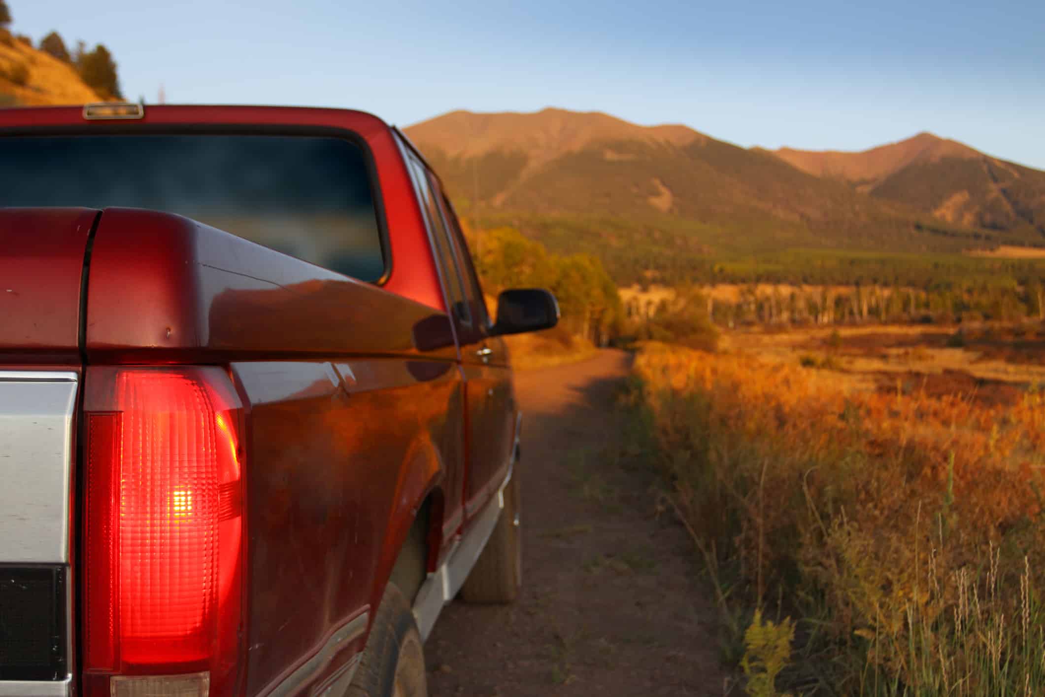 truck on a dirt road