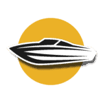 boat on a yellow background