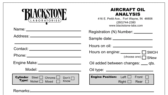 PDF info slip for aircraft