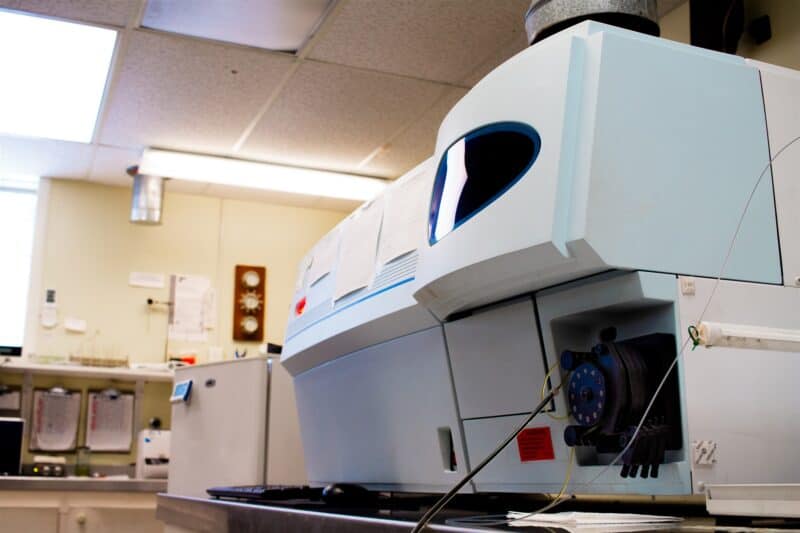 Close up of one of Blackstone's spectrometers