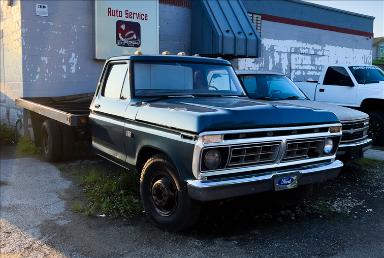 image of an old pickup truck